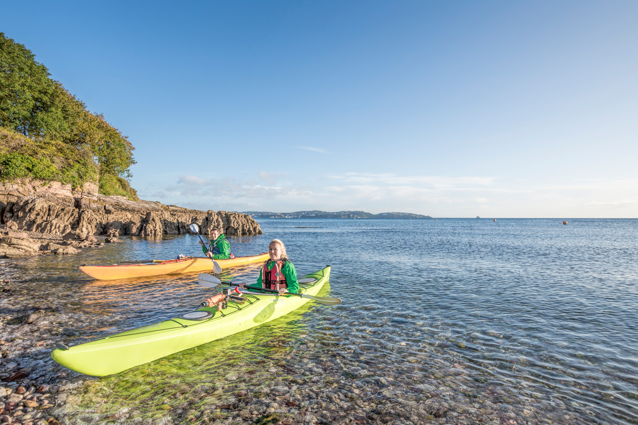 Kayaking, Torquay, Devon, UK